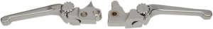 Anthem Adjustable Lever Set For Harley Models Silver
