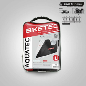 BikeTec vízálló motorkerékpár-takaró, XL-es csomagtartó számára kialakított hellyel, 2, nordicamoto.ro