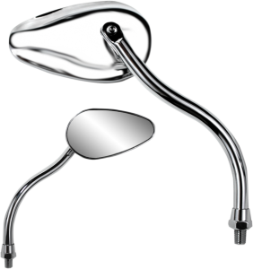 X-treme Mini Teardrop Mirror Silver, 1, nordicamoto.ro