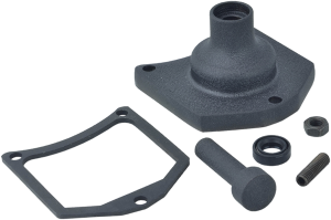 Solenoid End Cover/starter Button Black, Wrinkle