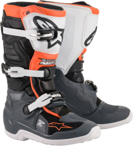 Tech 7s Youth Boots Black, Gray, Orange, White 40, 1, nordicamoto.ro