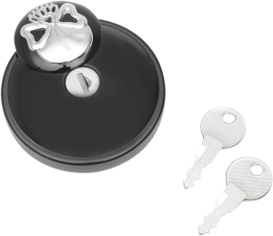 Screw-in Locking Skull Gas Cap Black, 1, nordicamoto.ro