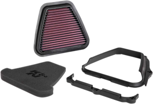 Xstream Series Motocross High-flow Air Filter Black, Red