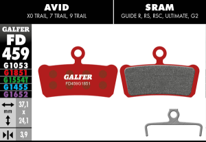 G1851 Advanced Brake Pads, 1, nordicamoto.ro