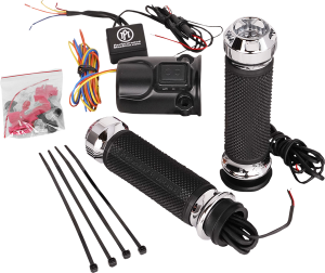 Apex Heated Grips Silver