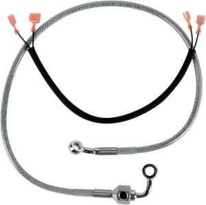 Stainless Steel Brake Line Kit Silver, Clear-coated