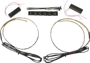 Dual Intensity Side Firing Auxiliary Led Strips Red