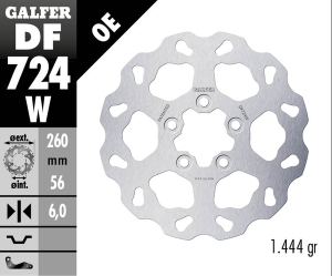Wave® Brake Rotor Silver, 1, nordicamoto.ro