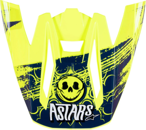 Cozoroc Alpinestars SM5 Rash sisak, sötétkék/sárga, nordicamoto.ro