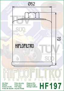 Filtru ulei BENELLI 350 ZANZERO `12-15 Hiflofiltro HF197, 2, nordicamoto.ro