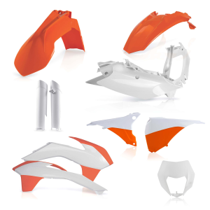 Acerbis teljes műanyag készlet a KTM EXC/EXC-F 14'-15' modellekhez, fekete, 4, nordicamoto.ro