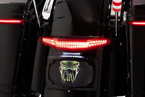 Taillight And License Plate Mount Black