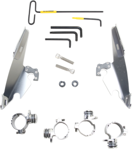 Batwing Fairing Trigger-lock Mounting Kit Silver