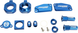 MOOSE RACING Bling Pack Kit Blue, Anodized 
