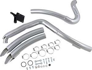 Big Radius 2:2 Exhaust System Chrome, 2, nordicamoto.ro