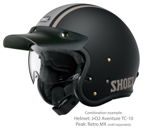 SHOEI J.O2 AVENTURE TC-10 fúvóka sisak, fekete/matt szürke, L, 4, nordicamoto.ro