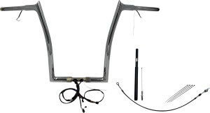 Plug & Play Ez Install 1-1/4(r) Pointed Top Handlebar Kit Silver, 2, nordicamoto.ro