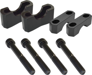 Universal 7/8(r) Bar Risers Black, 2, nordicamoto.ro