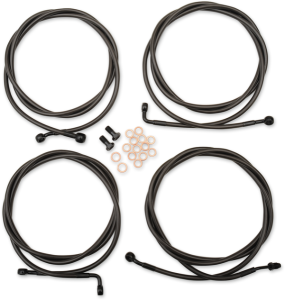 Standard Midnight Braided Handlebar Cable/brake Line Kit Black