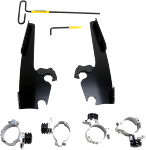 Fats/slim Windshield  Trigger-lock Complete Mount Kit Black, 1, nordicamoto.ro
