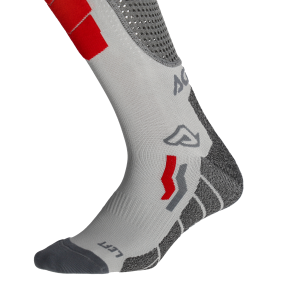 Acerbis X-LEG VENTED PRO hosszú zokni, szürke/piros, L/XL, 3, nordicamoto.ro