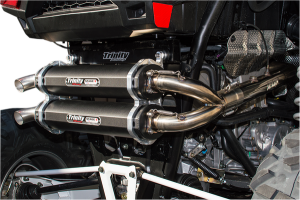 Stage 5 Dual Exhaust System Black, Brushed, 2, nordicamoto.ro