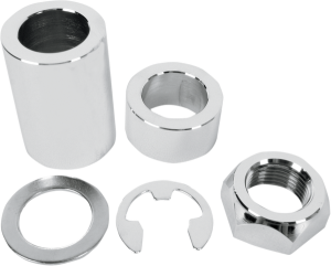 Axle Spacer/nut Kit Silver