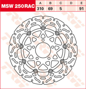 Contoured Floating Brake Rotor Titan, 2, nordicamoto.ro