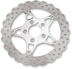 Fsd Series Stainless Steel Front Brake Rotor For Big Twins Polished Steel, 1, nordicamoto.ro