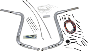 1-1/2(r) Ez Install Rounded Top Handlebar Kit Silver