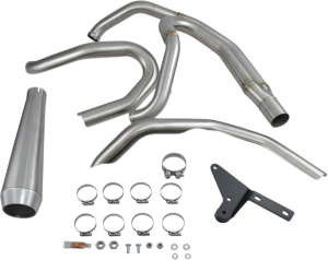 2-into-1 Road Rage Exhaust System Black, 1, nordicamoto.ro