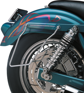 Chrome Saddlebag Support Brackets Silver, 2, nordicamoto.ro
