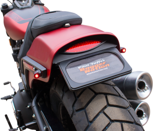 M8 Fat Bob Light & License Plate Kit Red, 1, nordicamoto.ro