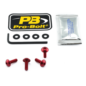 Screen Bolt Aluminium Red, 1, nordicamoto.ro