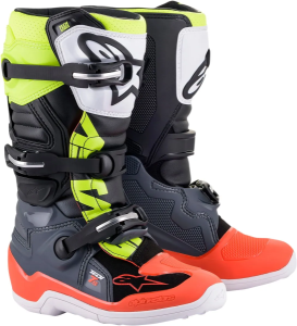 Alpinestars Tech 7S gyermekcsizma, fekete/narancssárga/sárga
