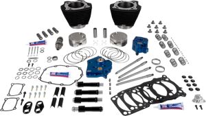 Engine Performance Kit Non-Highlighted Fins-Wrinkle Black