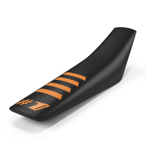 ONEGRIPPER RIBBED univerzális üléshuzat, fekete/narancssárga – enduro és motokrossz