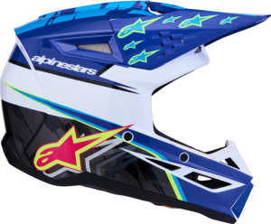 Alpinestars SM3 Falcon gyermek sisak, kék/fekete/rózsaszín, L-es méret, 2, nordicamoto.ro