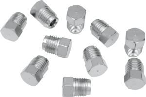 Brake Line T-junction Plugs Chrome