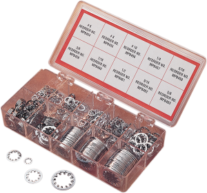 Inside Star Washer Assortment Silver, 1, nordicamoto.ro