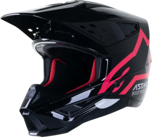 Supertech M5 Comps Mx Helmet Black, Pink, Gloss 