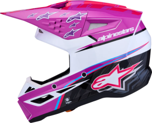 Alpinestars SM3 Falcon sisak, lila/fehér/rózsaszín, XS, 3, nordicamoto.ro