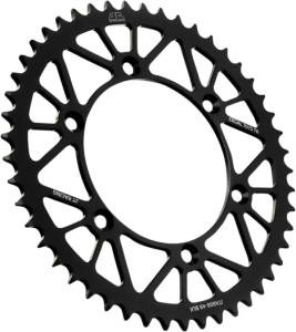JT SPROCKETS Racelite alumínium hátsó lánckerék, fekete , nordicamoto.ro