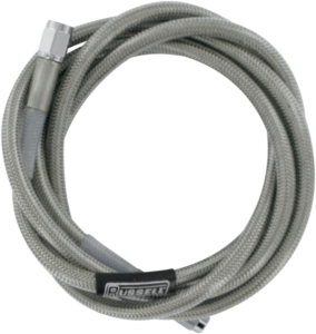 Street Legal Universal Brake Lines Silver, Clear-coated