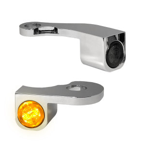 Nano Series Handlebar Turn Signals Chrome, 2, nordicamoto.ro