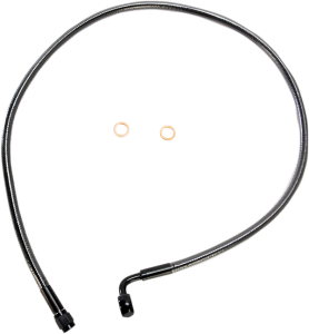 Alternate Length Designer Series Abs-specific Front Brake Line Kit Black, Black Pearl