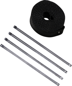 Lava Rock Exhaust Wrap Kit Metallic Black, 1, nordicamoto.ro