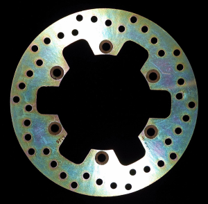Round D-series Fixed Offroad Brake Rotor Silver, Zinc, 1, nordicamoto.ro