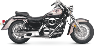 Drag Pipes Exhaust System Chrome, 1, nordicamoto.ro