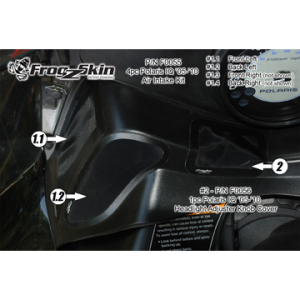 Frogzskin Polaris IQ Big Air Intake Vent Kit (except 08 700/800 RMK) 2005-08, 1, nordicamoto.ro